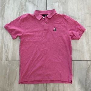 Psycho Bunny Mens Size Large Pink Short Sleeve Polo